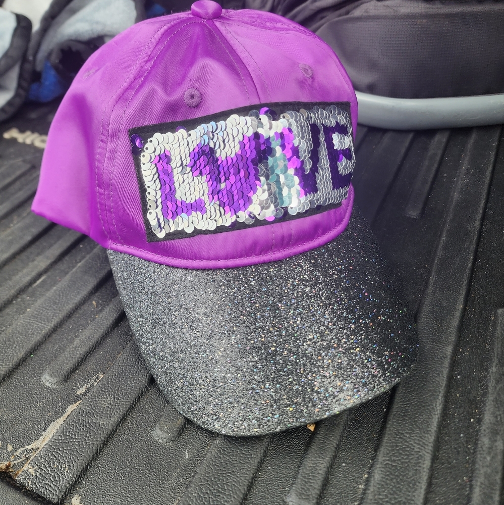 LOVE Disney Mickey Purple Black Cap hat